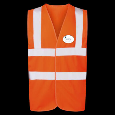 Printed C.D.M Left Chest - UCC 4-Band Safety Waistcoat Thumbnail