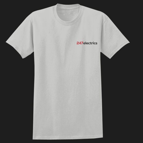 Printed 247 Electrics Left Chest - Heavy Cotton™ Adult T-Shirt Thumbnail