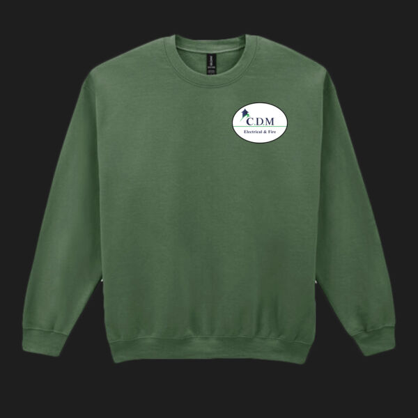 Printed C.D.M Left Chest - Heavy Blend™ Adult Crewneck Sweatshirt 2 Thumbnail