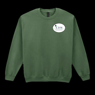 Printed C.D.M Left Chest - Heavy Blend™ Adult Crewneck Sweatshirt 2 Thumbnail