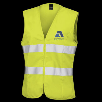 Printed AC Powertech Limited Left Chest - Women's Safety Vest Thumbnail