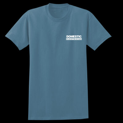 Printed Domestic Electrician Left Chest - Heavy Cotton™ Adult T-Shirt Thumbnail