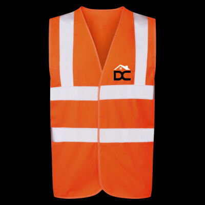 Printed DC Home Improvements & Renovations Left Chest - UCC 4-Band Safety Waistcoat Thumbnail