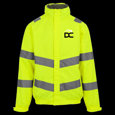 Printed DC Home Improvements & Renovations Left Chest - Hi-Vis Pro Contract Dover Jacket (Class 3) Thumbnail
