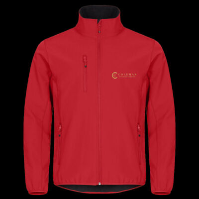 Printed Coleman Building Company Left Chest - Classic Softshell Jacket Thumbnail