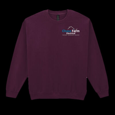 Printed Chase Farm Electrical Left Chest - Heavy Blend™ Adult Crewneck Sweatshirt Thumbnail