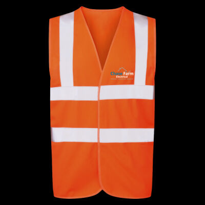 Printed Chase Farm Electrical Left Chest - UCC 4-Band Safety Waistcoat Thumbnail
