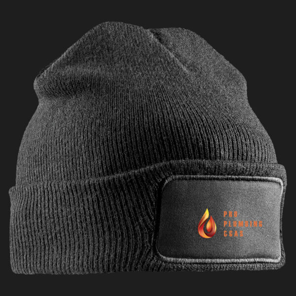 Printed - Plumber&Gas - Left Chest - Double Knit Printers Beanie Thumbnail