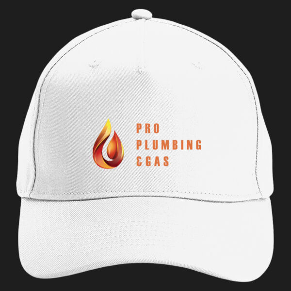 Printed - Plumber&Gas - Left Chest - Organic Cotton 5 Panel Cap Thumbnail