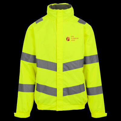 Printed - Plumber&Gas - Left Chest - Hi-Vis Pro Contract Dover Jacket (Class 3) Thumbnail