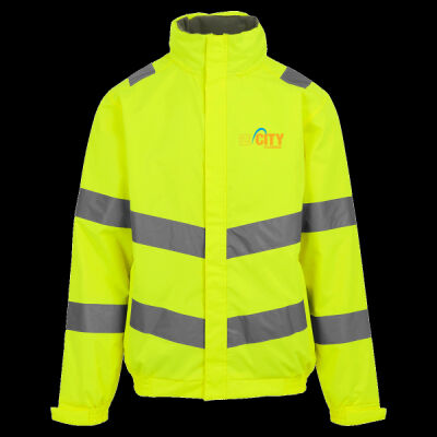 Printed - City Plumbing - Left Chest - Hi-Vis Pro Contract Dover Jacket (Class 3) Thumbnail