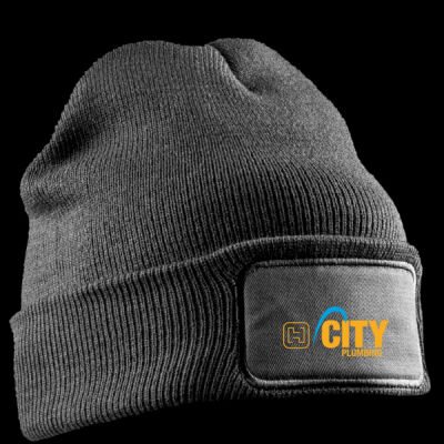 Printed - City Plumbing - Left Chest - Double Knit Printers Beanie Thumbnail