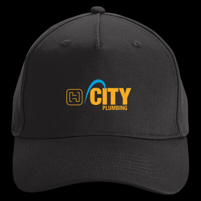 Printed - City Plumbing - Left Chest - Organic Cotton 5 Panel Cap Thumbnail