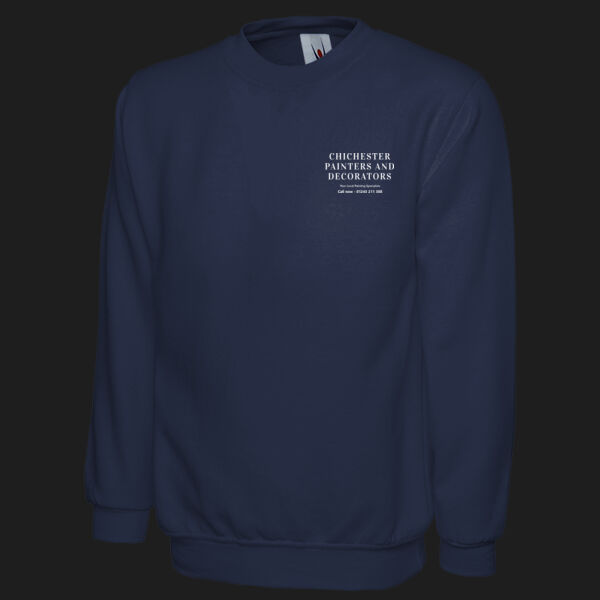 Printed - Chichester Painters and Decorators - Left Chest - Classic Sweatshirt Thumbnail