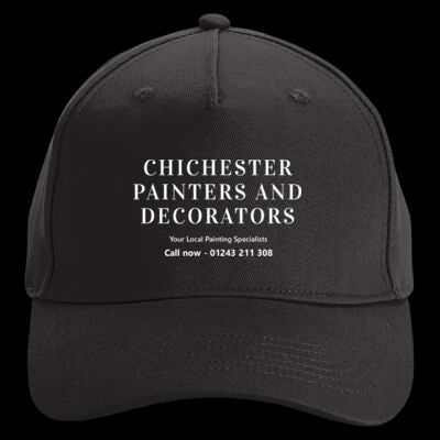 Printed - Chichester Painters and Decorators - Left Chest - Organic Cotton 5 Panel Cap Thumbnail
