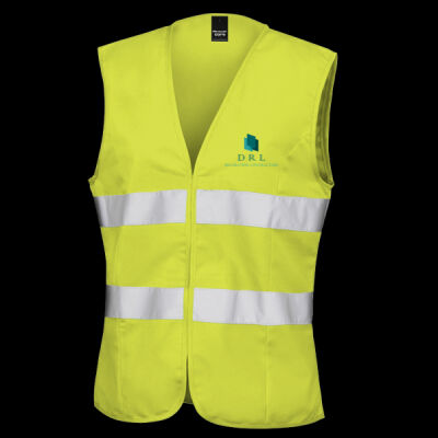 Printed DRL Left Chest - Women's Safety Vest Thumbnail