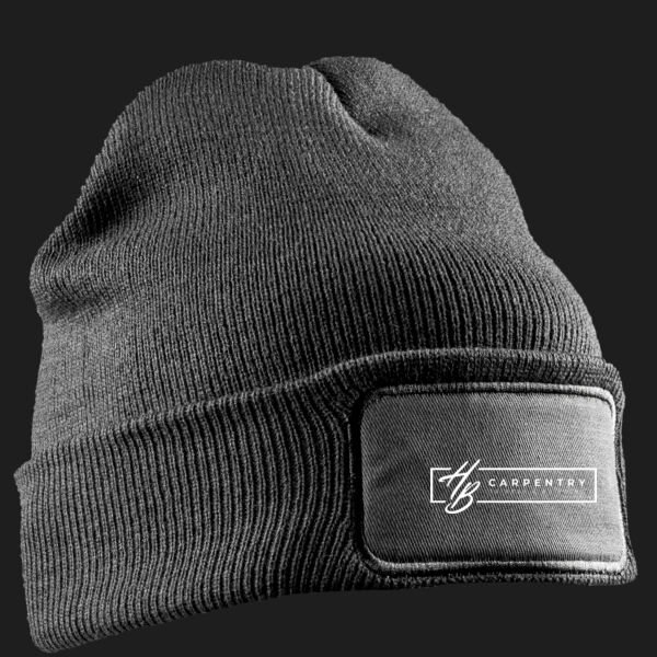 Printed HB Carpentry Left Chest - Double Knit Printers Beanie Thumbnail