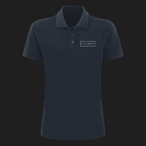 Printed AH Denny Building Services Left Chest - UCC Ladies' Classic Polo Thumbnail