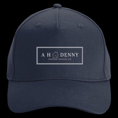 Printed AH Denny Building Services Left Chest - Organic Cotton 5 Panel Cap Thumbnail