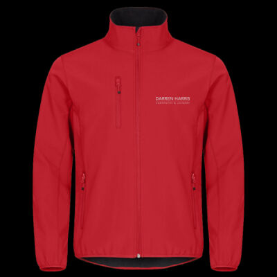 Printed Darren Harris Carpentry Left Chest - Classic Softshell Jacket Thumbnail