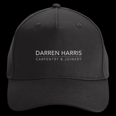 Printed Darren Harris Carpentry Left Chest - Organic Cotton 5 Panel Cap Thumbnail