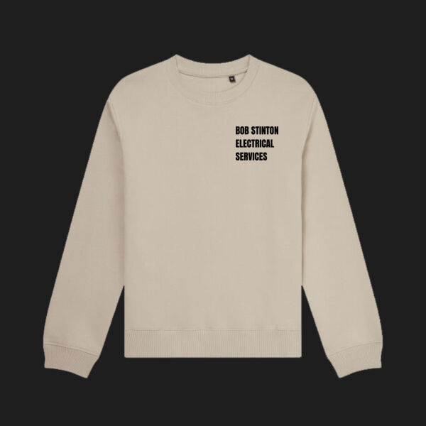 Printed - Bob Stinton - Left Chest - Organic Sweatshirt Thumbnail