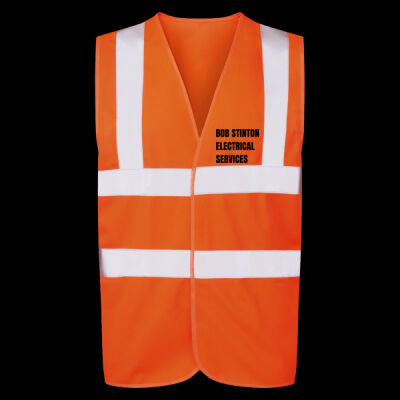 Printed - Bob Stinton - Left Chest - UCC 4-Band Safety Waistcoat Thumbnail