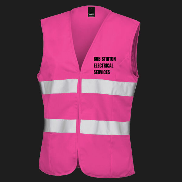 Printed - Bob Stinton - Left Chest - Women's Safety Vest Thumbnail