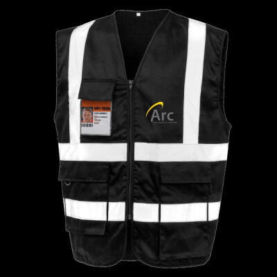 Printed ARC Electrical and Lighting Left Chest - Heavy Duty Polycotton Security Vest Thumbnail