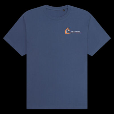 Printed Coastline Carpentry and Build Left Chest - Organic Heavy T-Shirt Thumbnail