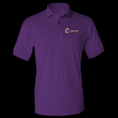 Printed Coastline Carpentry and Build Left Chest - DryBlend® Adult Jersey Polo Thumbnail