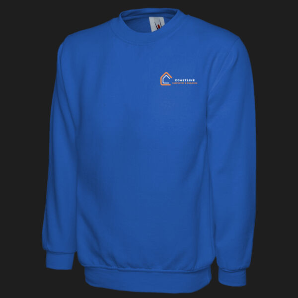 Printed Coastline Carpentry and Build Left Chest - Classic Sweatshirt Thumbnail