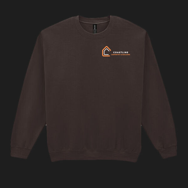 Printed Coastline Carpentry and Build Left Chest - Heavy Blend™ Adult Crewneck Sweatshirt Thumbnail