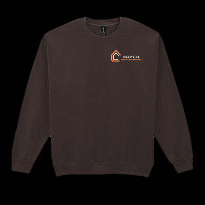 Printed Coastline Carpentry and Build Left Chest - Heavy Blend™ Adult Crewneck Sweatshirt Thumbnail