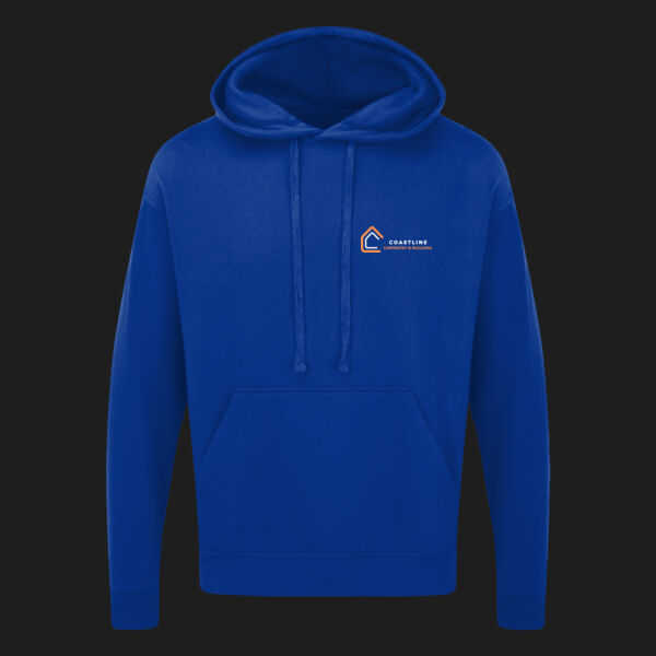 Printed Coastline Carpentry and Build Left Chest - UCC Everyday Hooded Sweat Thumbnail