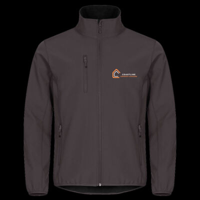 Printed Coastline Carpentry and Build Left Chest - Classic Softshell Jacket Thumbnail