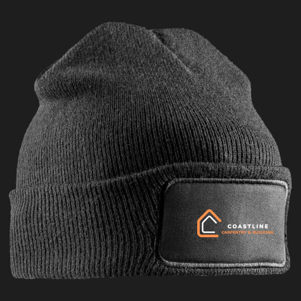 Printed Coastline Carpentry and Build Left Chest - Double Knit Printers Beanie Thumbnail