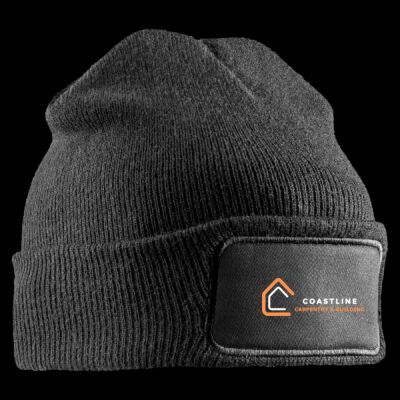 Printed Coastline Carpentry and Build Left Chest - Double Knit Printers Beanie Thumbnail