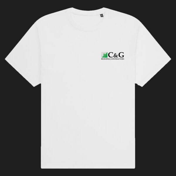 Printed - C&G Building - Left Chest - Organic Heavy T-Shirt Thumbnail