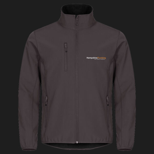 Printed Hampshire Plumbing Left Chest - Classic Softshell Jacket Thumbnail