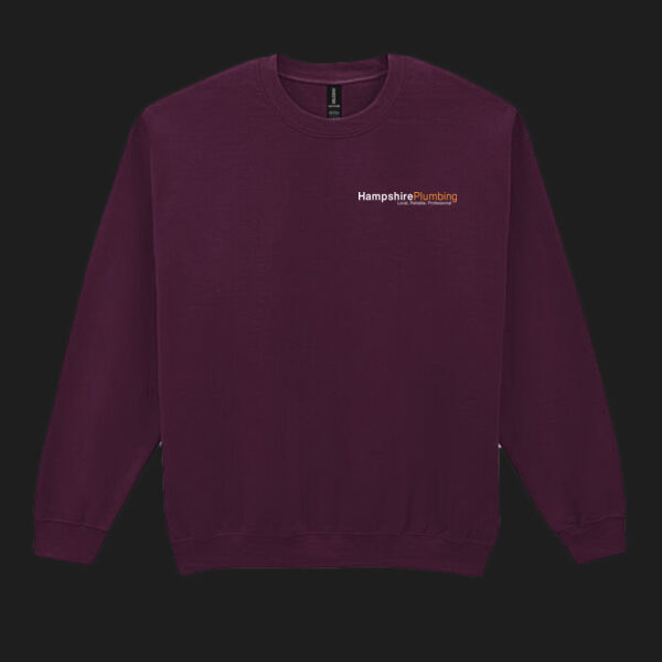 Printed Hampshire Plumbing Left Chest - Heavy Blend™ Adult Crewneck Sweatshirt Thumbnail