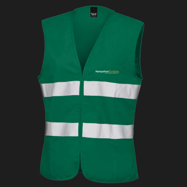 Printed Hampshire Plumbing Left Chest - Women's Safety Vest Thumbnail