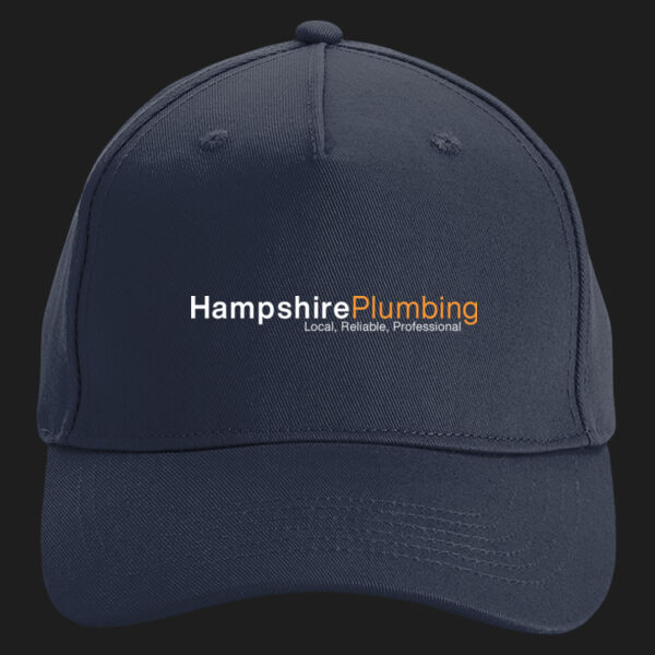 Printed Hampshire Plumbing Left Chest - Organic Cotton 5 Panel Cap Thumbnail