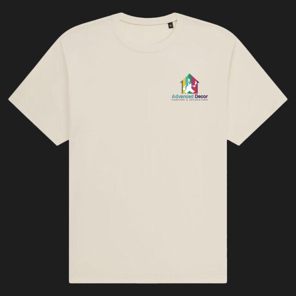 Printed Advanced Decor Left Chest - Organic Heavy T-Shirt Thumbnail