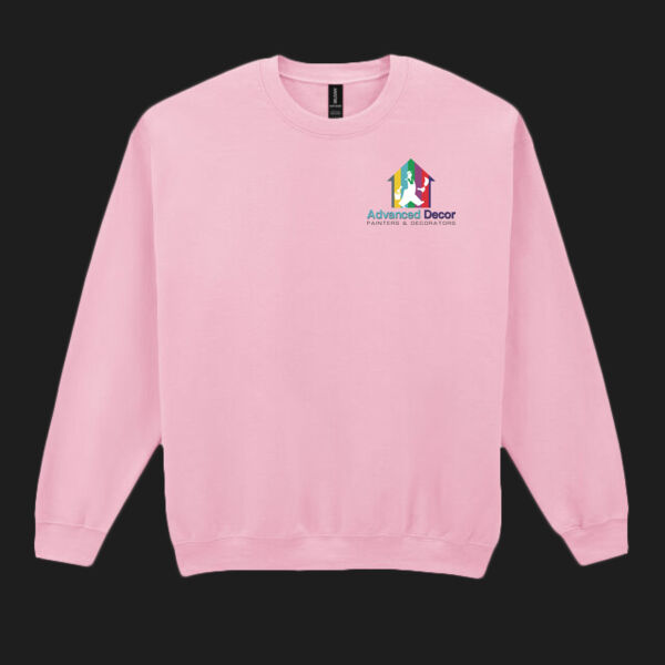 Printed Advanced Decor Left Chest - Heavy Blend™ Adult Crewneck Sweatshirt Thumbnail
