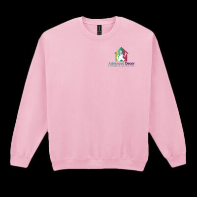 Printed Advanced Decor Left Chest - Heavy Blend™ Adult Crewneck Sweatshirt Thumbnail
