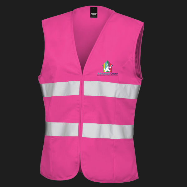 Printed Advanced Decor Left Chest - Women's Safety Vest Thumbnail