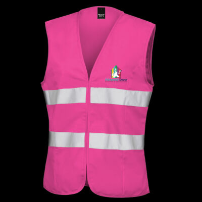 Printed Advanced Decor Left Chest - Women's Safety Vest Thumbnail