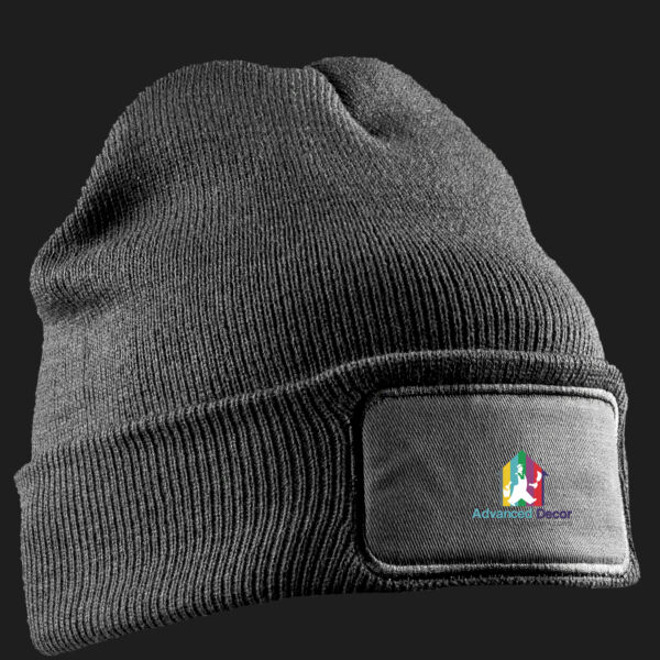Printed Advanced Decor Left Chest - Double Knit Printers Beanie Thumbnail