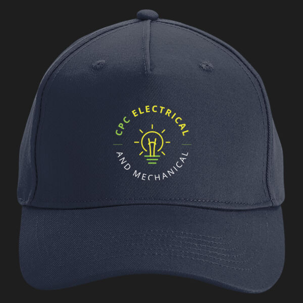 Printed CPC Electrical and Mechanical Left Chest - Organic Cotton 5 Panel Cap Thumbnail